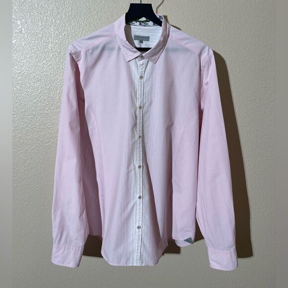 Ted Baker Men's Pink Button-Up Shirt - Picture 1 of 5